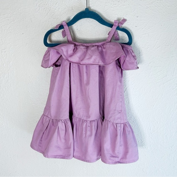 Janie and Jack Cold Shoulder Lilac Dress 2T - Picture 4 of 5
